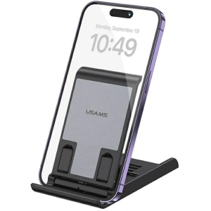 Kup Skládací stolní stojan USAMS US-ZJ073 na telefon/tablet černý/black - USA1119 - {ean13} - Sklep Home Screen