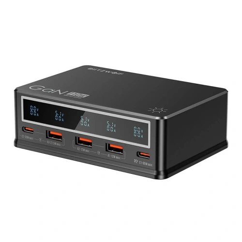 Kup Blitzwolf BW-i9 Netzladegerät 3xUSB-A, 2xUSB-C 110W PD schwarz - BLZ597 - {ean13} - Sklep Home Screen
