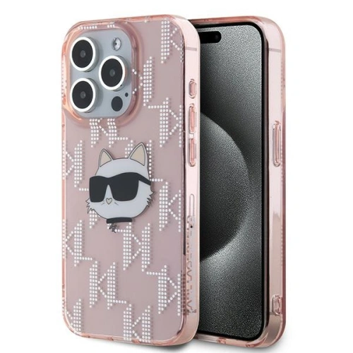 Kup Etui Karl Lagerfeld KLHCP15XHKLPCHP Apple iPhone 15 Pro Max hardcase IML Choupette Head & Monogram rózsaszín/pink - KLD2062 - {ean13} - Sklep Home Screen