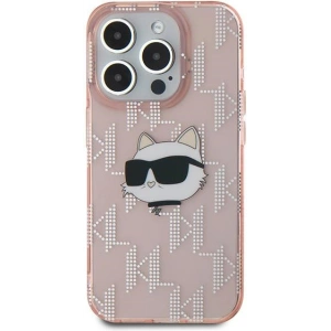 Kup Etui Karl Lagerfeld KLHCP15XHKLPCHP Apple iPhone 15 Pro Max hardcase IML Choupette Head & Monogram różowy/pink - KLD2062 - {ean13} - Sklep Home Screen