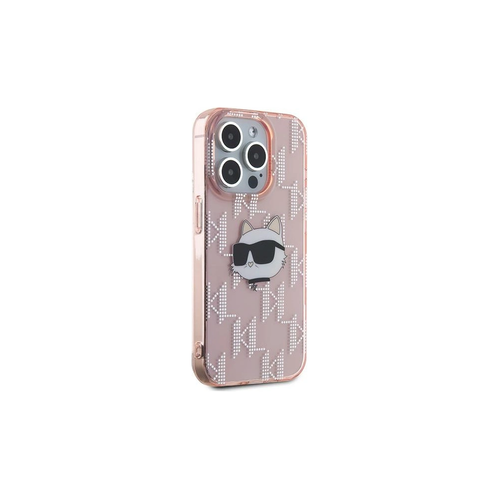 Etui Karl Lagerfeld KLHCP15XHKLPCHP Apple iPhone 15 Pro Max hardcase IML Choupette Head & Monogram różowy/pink