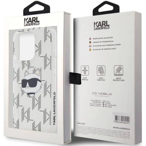 Kup Case Karl Lagerfeld KLHCP15XHKLPCHT Apple iPhone 15 Pro Max Hardcase IML Choupette Head & Monogram transparent - KLD2063 - {ean13} - Sklep Home Screen