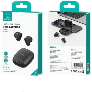 Kup Căști wireless in-ear USAMS ID Series ID25 Bluetooth 5.3 TWS negru/black - USA1123 - {ean13} - Sklep Home Screen