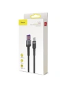 Buy Cable USB-C Baseus Cafule Huawei SuperCharge, QC 3.0, 5A 1m Black&Gray - BSU693BLKGRY - {ean13} - Home Screen Store Europe