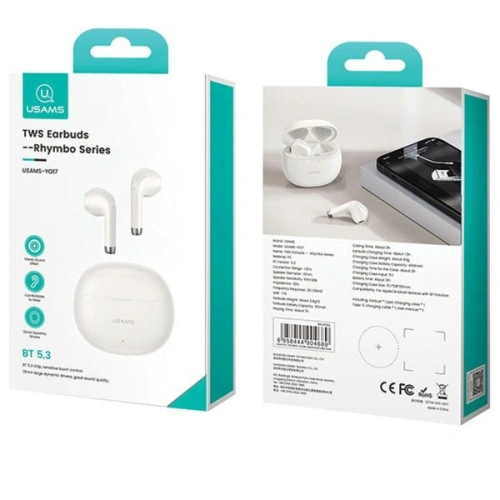 Kup Bezdrátová sluchátka do uší USAMS Rhymbo Series US-YO17 Bluetooth 5.3 TWS černá/black - USA1127 - {ean13} - Sklep Home Screen