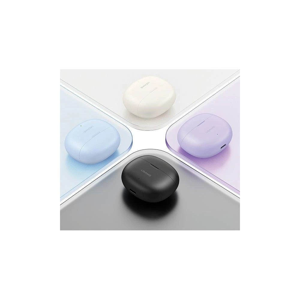 Słuchawki bezprzewodowe douszne USAMS Rhymbo Series US-YO17 Bluetooth 5.3 TWS fioletowy/purple