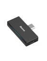 Audio adapter Baseus L57 USB-C to USB-C + minijack 3,5mm, QC 3.0, PD (fekete)