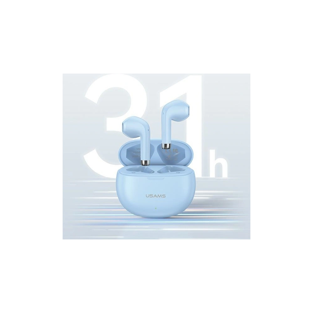 Słuchawki bezprzewodowe douszne USAMS Rhymbo Series US-YO17 Bluetooth 5.3 TWS niebieski/blue