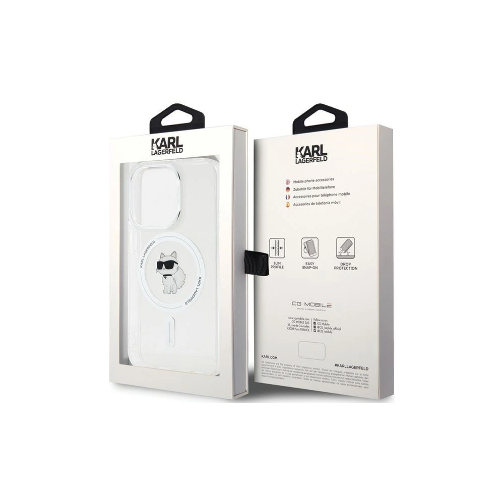 Etui Karl Lagerfeld KLHMP13LHFCCNOT Apple iPhone 13 / 13 Pro hardcase IML Choupette MagSafe przezroczysty/transparent