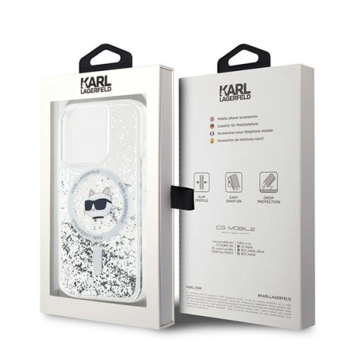Buy Karl Lagerfeld KLHMP13LLGCHSGH Apple iPhone 13 / 13 Pro hardcase Liquid Glitter Choupette Head Magsafe transparent - KLD2068 - {ean13} - Home Screen Store Europe