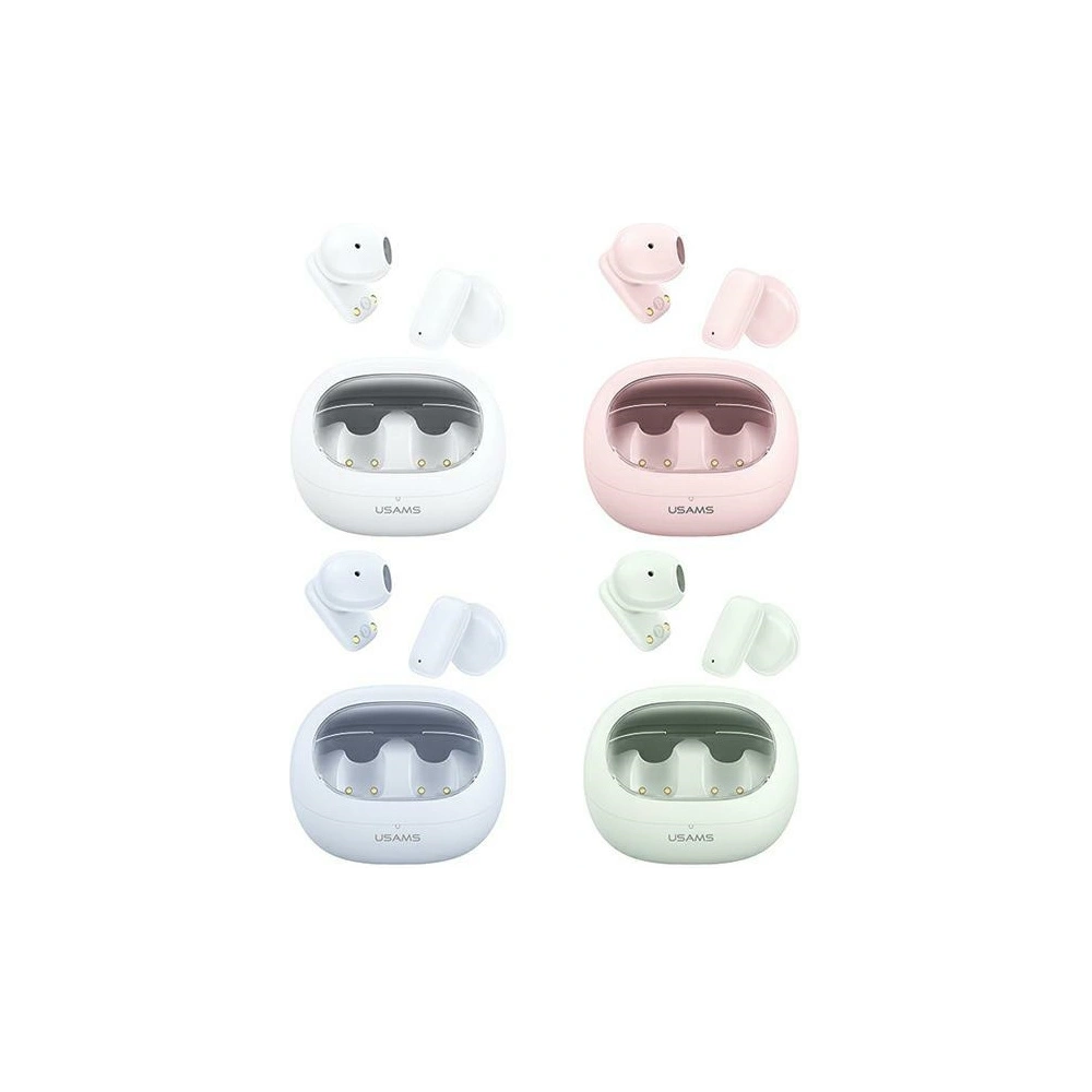 Słuchawki bezprzewodowe douszne USAMS TD Series TD22 Bluetooth 5.3 TWS zielony/green