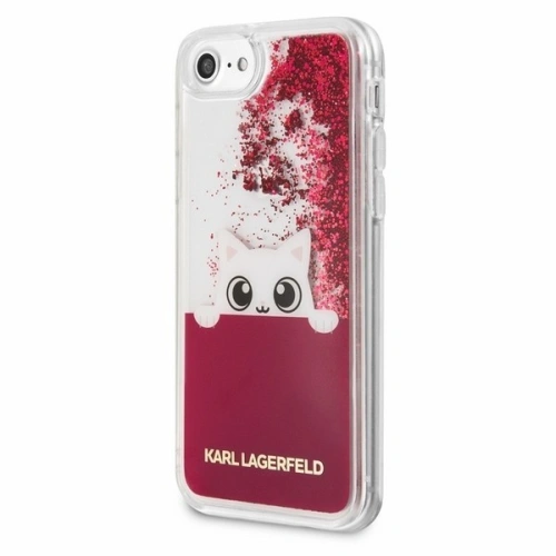 Kup Karl Lagerfeld KLHCP7PABGFU Apple iPhone SE 2022/SE 2020/8/7 fuchsia/roz hard case Liquid Glitter - KLD188FKS - {ean13} - Sklep Home Screen