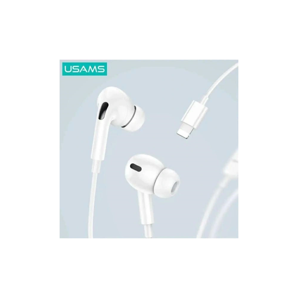 Słuchawki dokanałowe USAMS US-SJ621 EP-41 MAX lightning biały/white