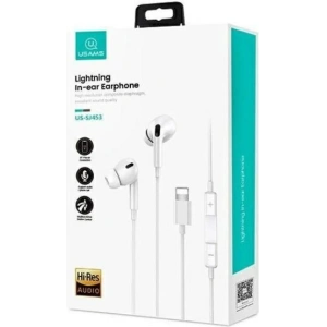 Kup Căști in-ear USAMS US-SJ621 EP-41 MAX lightning alb/white - USA1134 - {ean13} - Sklep Home Screen