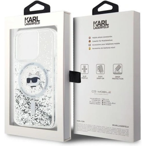 Kup Etui Karl Lagerfeld KLHMP14LLGCHSGH Apple iPhone 14 Pro hardcase Liquid Glitter Choupette Head Magsafe transparent - KLD2073 - {ean13} - Sklep Home Screen