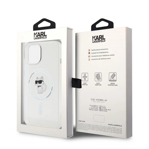 Kup Etui Karl Lagerfeld KLHMP14SHFCCNOT Apple iPhone 15 / 14 / 13 hardcase IML Choupette MagSafe průhledný/transparentní - KLD2074 - {ean13} - Sklep Home Screen