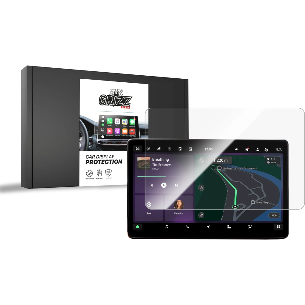 Folia ceramiczna GrizzGlass CarDisplay Protection do Skoda Kodiaq 2 10" (2024-2025)