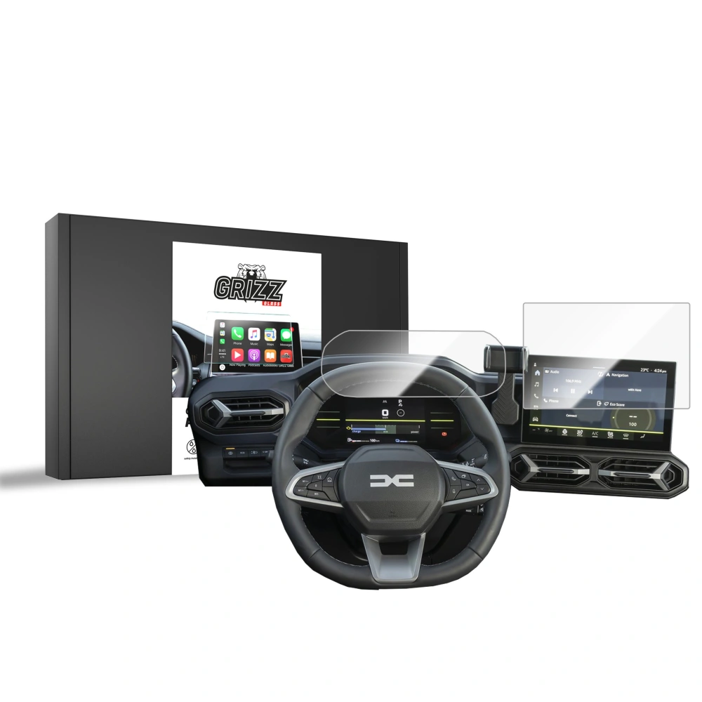 Folia ceramiczna GrizzGlass CarDisplay Protection do Dacia Spring 10" 2024-2025 [2w1]