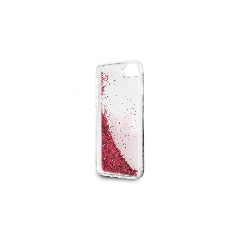 Karl Lagerfeld KLHCP7PABGFU Apple iPhone SE 2022/SE 2020/8/7 fushia/różowy hard case Liquid Glitter