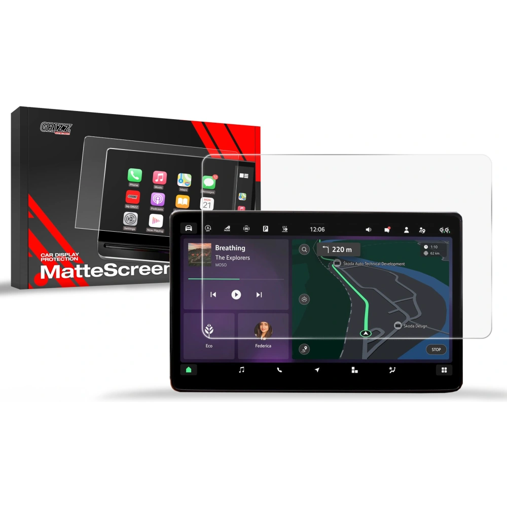 Folia matowa GrizzGlass CarDisplay Protection do Skoda Kodiaq 2 10" (2024-2025)