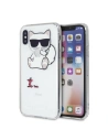Karl Lagerfeld KLHCPXCFA iPhone X/Xs Hartschalenetui transparent Choupette Fun
