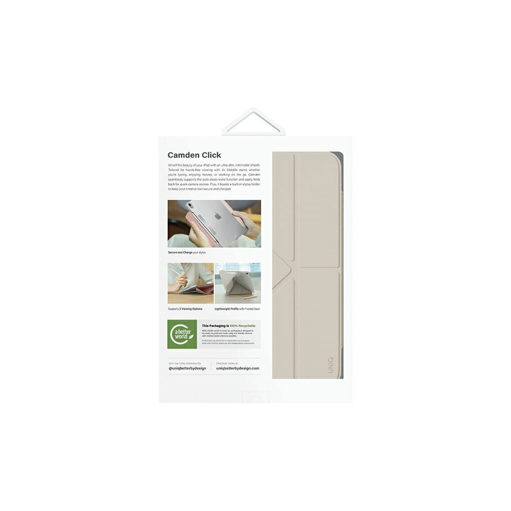 Etui UNIQ Camden Click Apple iPad Air 11" 2024 (6. generacji) beżowy/ivory