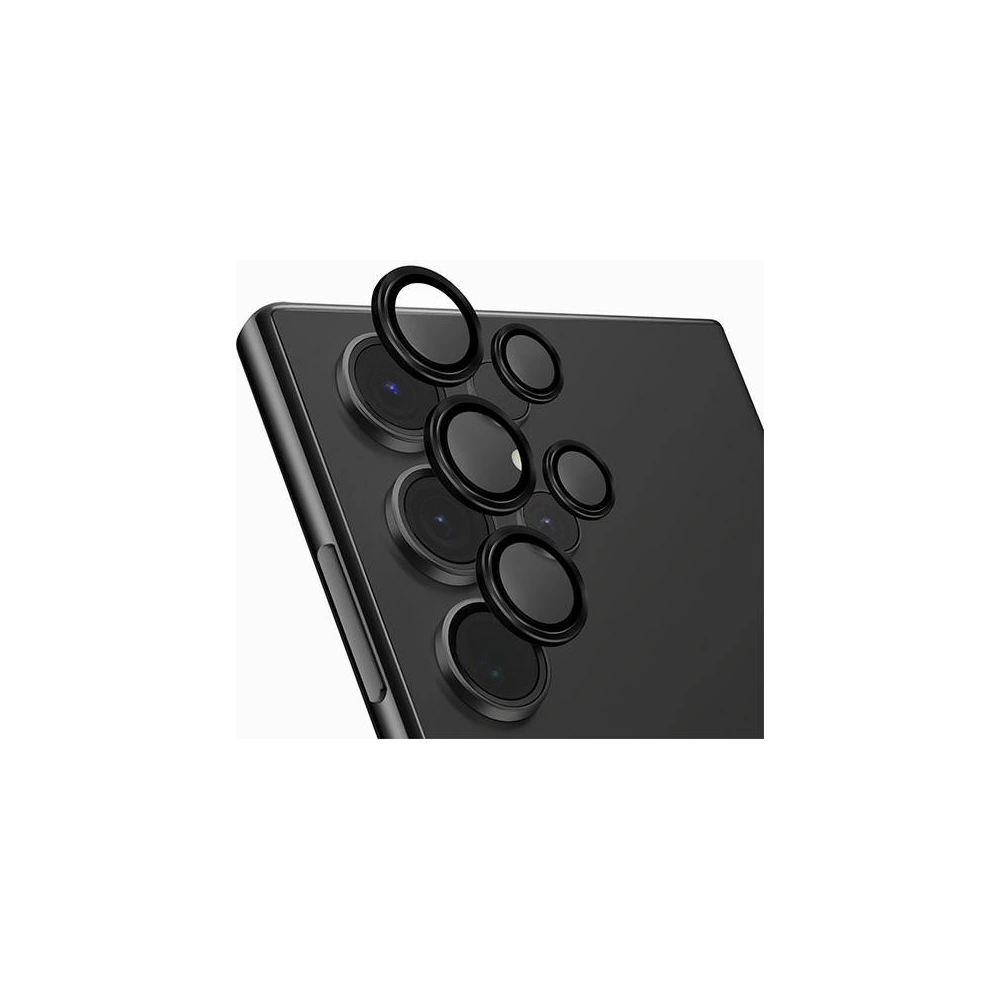Szkło na obiektyw aparatu UNIQ Optix Aluminium Camera Lens Protector Samsung Galaxy S24 Ultra midnight black