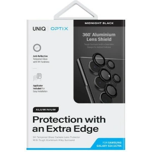 Kup Glas für das Kameraglas UNIQ Optix Aluminium Kameraobjektivschutz Samsung Galaxy S24 Ultra Mitternachtsschwarz - UNIQ1167 - {ean13} - Sklep Home Screen