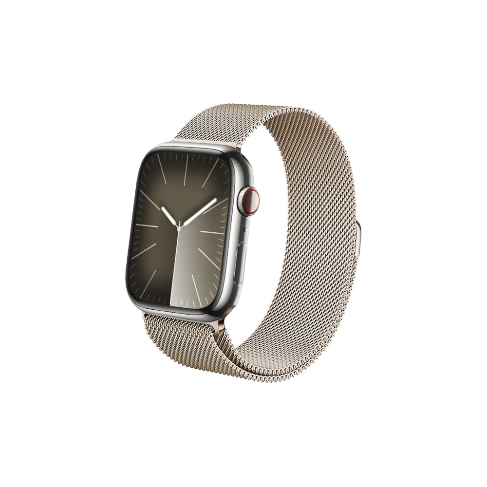 Pasek Crong Milano Steel Apple Watch 4/5/6/7/8/9/SE/Ultra 42/44/45/49mm szampański