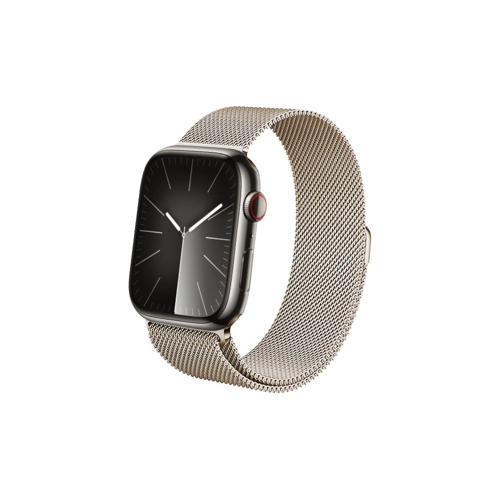 Pasek Crong Milano Steel Apple Watch 4/5/6/7/8/9/SE/Ultra 42/44/45/49mm szampański