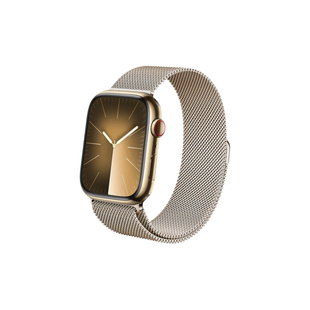 Pasek Crong Milano Steel Apple Watch 4/5/6/7/8/9/SE/Ultra 42/44/45/49mm szampański