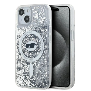 Kup Case Karl Lagerfeld KLHMP15MLGCHSGH Apple iPhone 15 Plus / 14 Plus Hardcase Liquid Glitter Choupette Head Magsafe transparent - KLD2083 - {ean13} - Sklep Home Screen