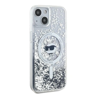 Kup Etui Karl Lagerfeld KLHMP15MLGCHSGH Apple iPhone 15 Plus / 14 Plus hardcase Liquid Glitter Choupette Head Magsafe átlátszó - KLD2083 - {ean13} - Sklep Home Screen