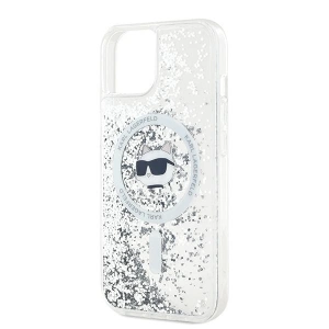Kup Etui Karl Lagerfeld KLHMP15MLGCHSGH Apple iPhone 15 Plus / 14 Plus hardcase Liquid Glitter Choupette Head Magsafe átlátszó - KLD2083 - {ean13} - Sklep Home Screen
