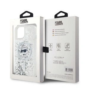 Kup Etui Karl Lagerfeld KLHMP15MLGCHSGH Apple iPhone 15 Plus / 14 Plus hardcase Liquid Glitter Choupette Head Magsafe átlátszó - KLD2083 - {ean13} - Sklep Home Screen