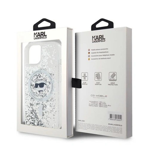 Kup Etui Karl Lagerfeld KLHMP15MLGCHSGH Apple iPhone 15 Plus / 14 Plus hardcase Liquid Glitter Choupette Head Magsafe átlátszó - KLD2083 - {ean13} - Sklep Home Screen