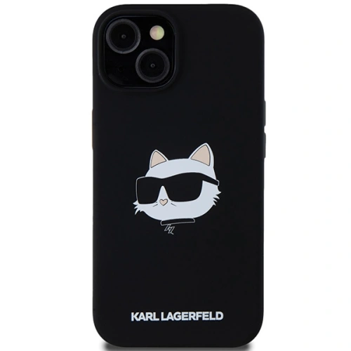 Kup Etui Karl Lagerfeld KLHMP15MSCHPPLK Apple iPhone 15 Plus / 14 Plus hardcase Silicone Choupette Head MagSafe negru/black - KLD2085 - {ean13} - Sklep Home Screen