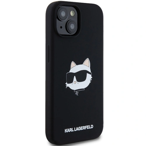 Kup Etui Karl Lagerfeld KLHMP15MSCHPPLK Apple iPhone 15 Plus / 14 Plus hardcase Silicone Choupette Head MagSafe negru/black - KLD2085 - {ean13} - Sklep Home Screen