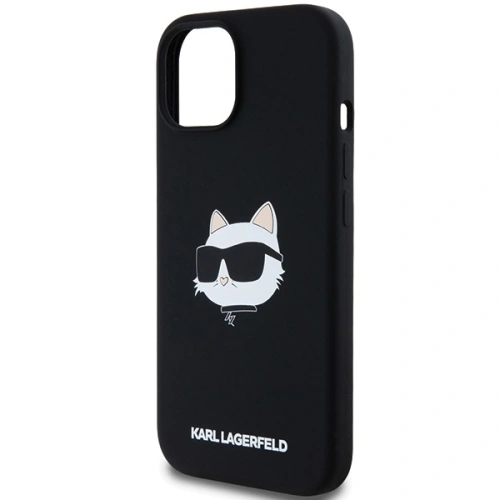 Kup Etui Karl Lagerfeld KLHMP15MSCHPPLK Apple iPhone 15 Plus / 14 Plus hardcase Silicone Choupette Head MagSafe negru/black - KLD2085 - {ean13} - Sklep Home Screen