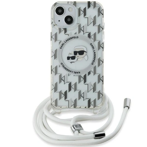 Kup Etui Karl Lagerfeld KLHMP15SHCKCKLCT Apple iPhone 15 / 14 / 13 kemény tok IML Crossbody Monogram Karl & Choupette Head MagSafe átlátszó - KLD2086 - {ean13} - Sklep Home Screen