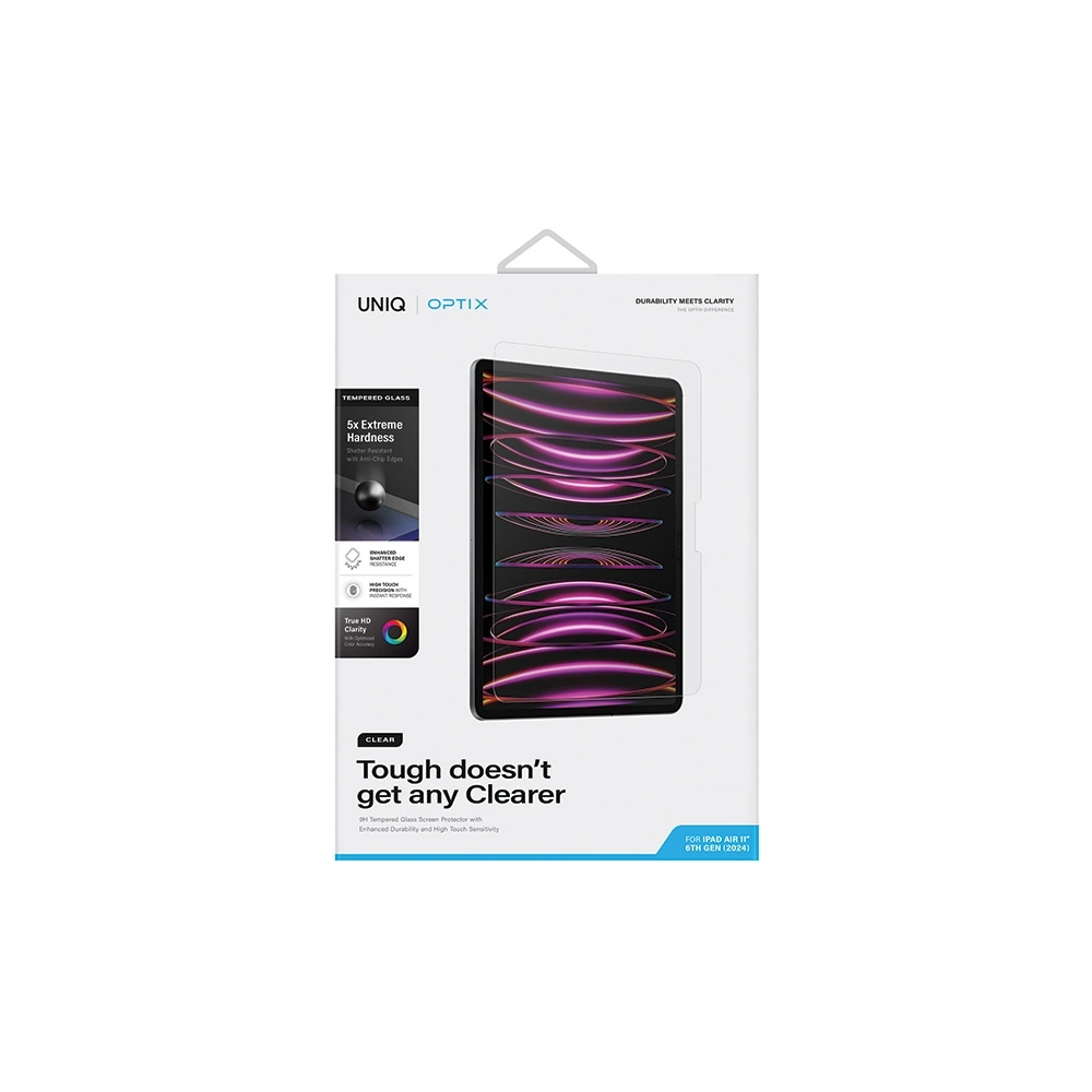 Szkło hartowane UNIQ Optix Clear Apple iPad Air 11" 2024 (6. generacji)