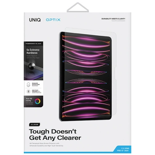 Kup Szkło hartowane UNIQ Optix Clear Apple iPad Pro 13" 2024 (7. generacji) - UNIQ1171 - {ean13} - Sklep Home Screen
