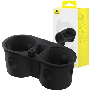 Baseus T-Space cup holder for Tesla black