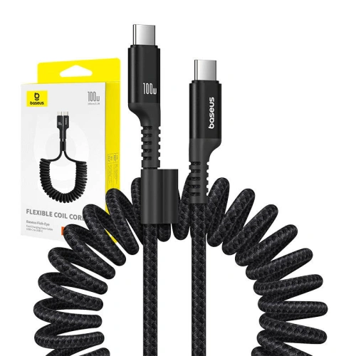 Kup Kabel Baseus Fish-Eye USB-C / USB-C 100W 1m schwarz - BSU4899 - {ean13} - Sklep Home Screen