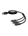 Kup Kábel 3w1 Baseus Free2Draw USB-A / micro USB, Lightning, USB-C 3.5A 1.1m fekete - BSU4900 - {ean13} - Sklep Home Screen