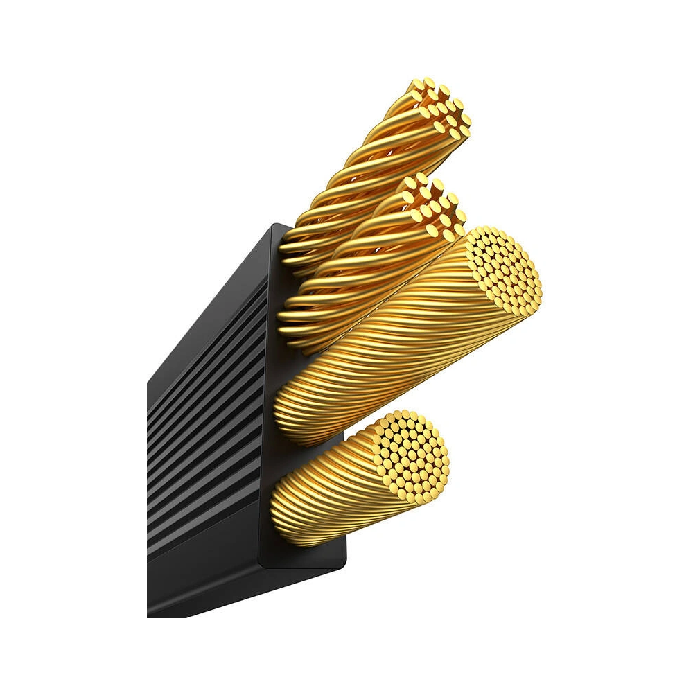 Kabel 3w1 Baseus Free2Draw USB-A / micro USB, Lightning, USB-C 3.5A 1.1m czarny