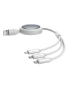 Kup Kabel 3w1 Baseus Free2Draw USB-A / micro USB, Lightning, USB-C 3.5A 1.1m weiß - BSU4901 - {ean13} - Sklep Home Screen
