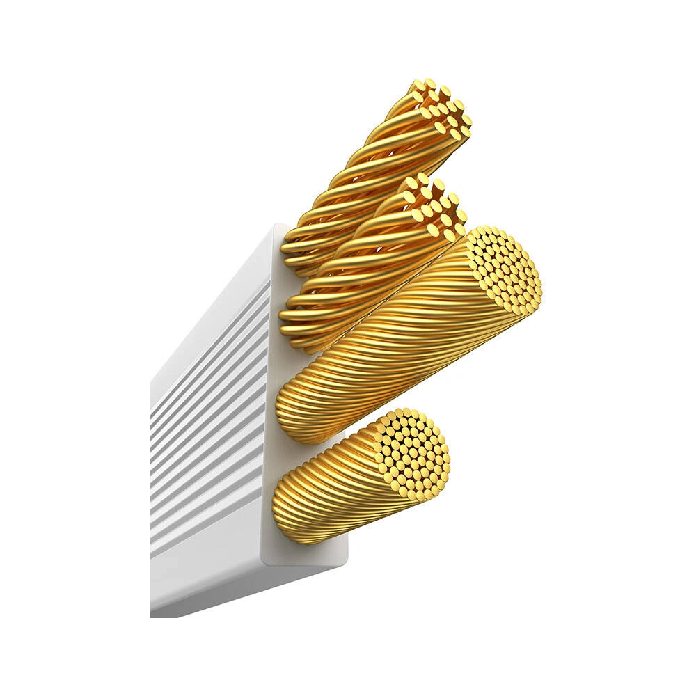 Kabel 3w1 Baseus Free2Draw USB-A / micro USB, Lightning, USB-C 3.5A 1.1m biały