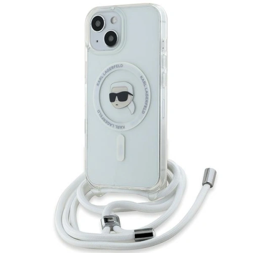 Kup Etui Karl Lagerfeld KLHMP15SHCKHNT Apple iPhone 15 / 14 / 13 hardcase Crossbody IML Karl Head Magsafe transparent - KLD2087 - {ean13} - Sklep Home Screen