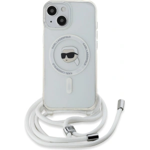 Kup Case Karl Lagerfeld KLHMP15SHCKHNT Apple iPhone 15 / 14 / 13 Hardcase Crossbody IML Karl Head Magsafe transparent - KLD2087 - {ean13} - Sklep Home Screen